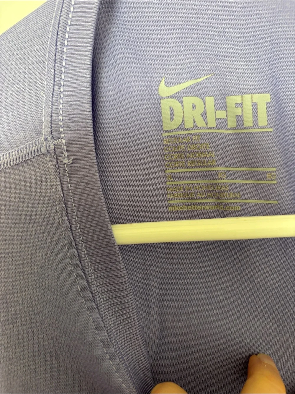 Nike Dri-Fit Women’s Long-Sleeve Performance Tee — Lavender